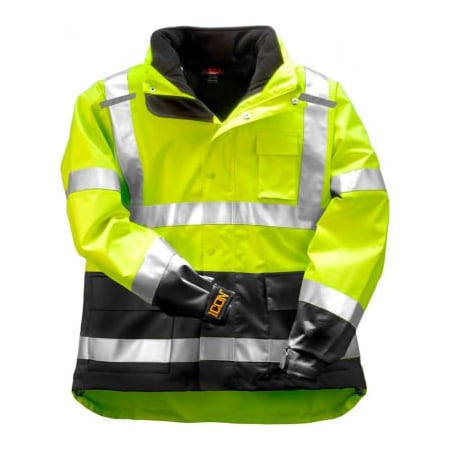 Tingley® J24172 Icon 3.1„¢ Jacket W/ Reflective Tape, Fluorescent Yellow/Green, Small